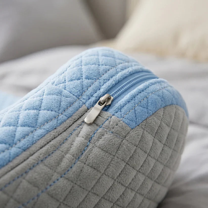 Wedge Backrest Pillow Multi-Zone Support Detachable Headrest