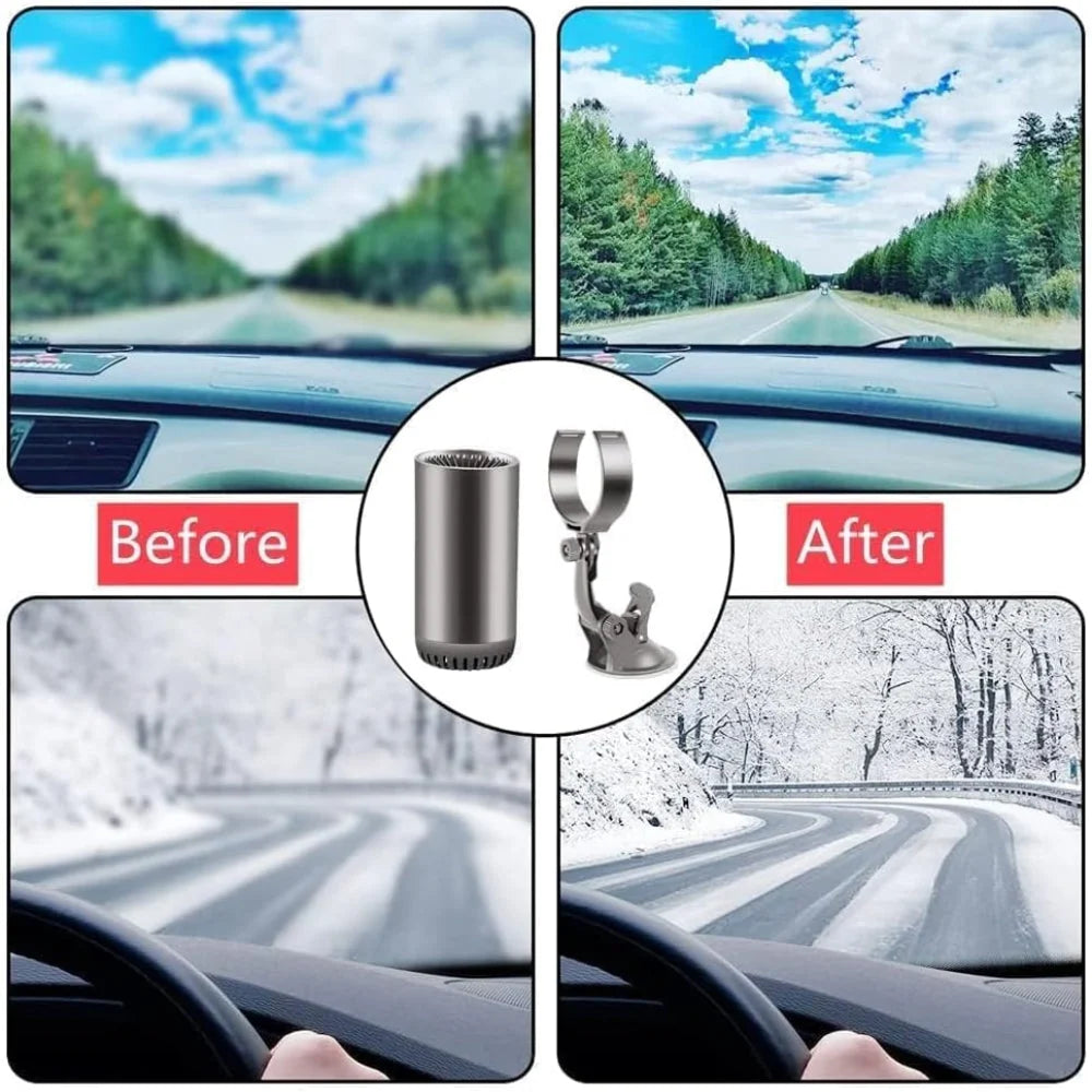 Windshield Defroster 12V Portable Dual Heat & Fan