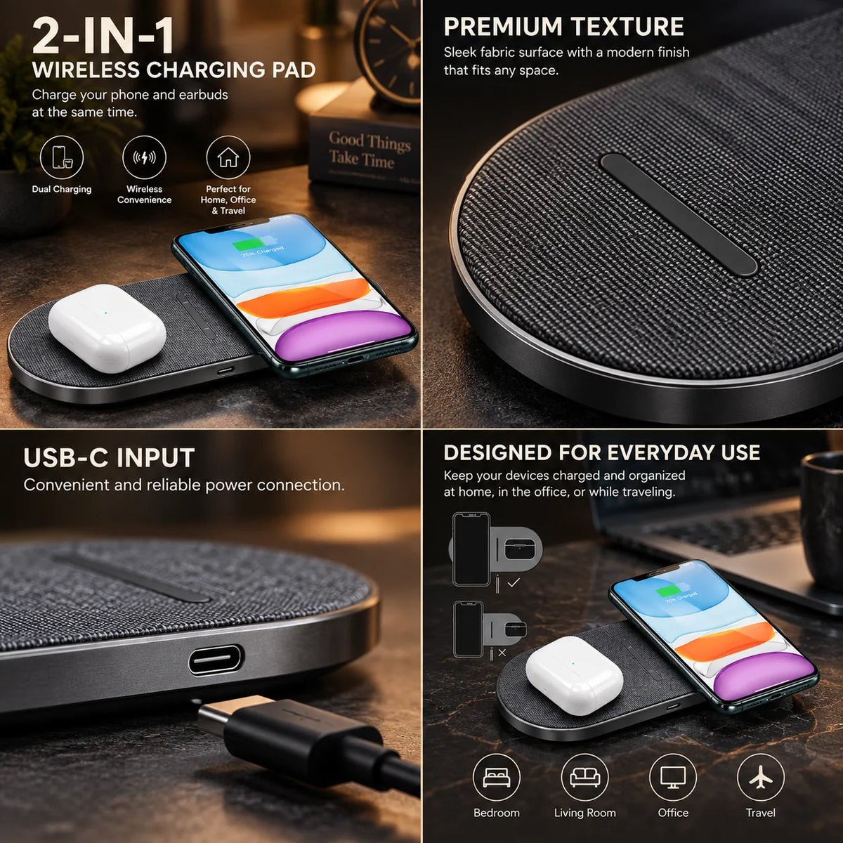 Wireless Charging Pad Fast 30W Single & Dual