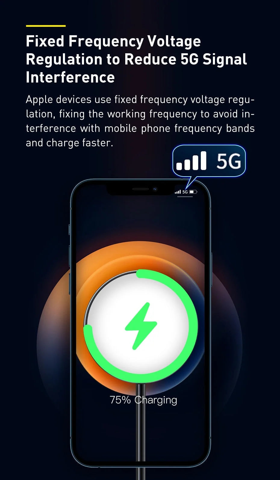 Wireless Charging Stand Magnetic 15W Upright Phone Holder