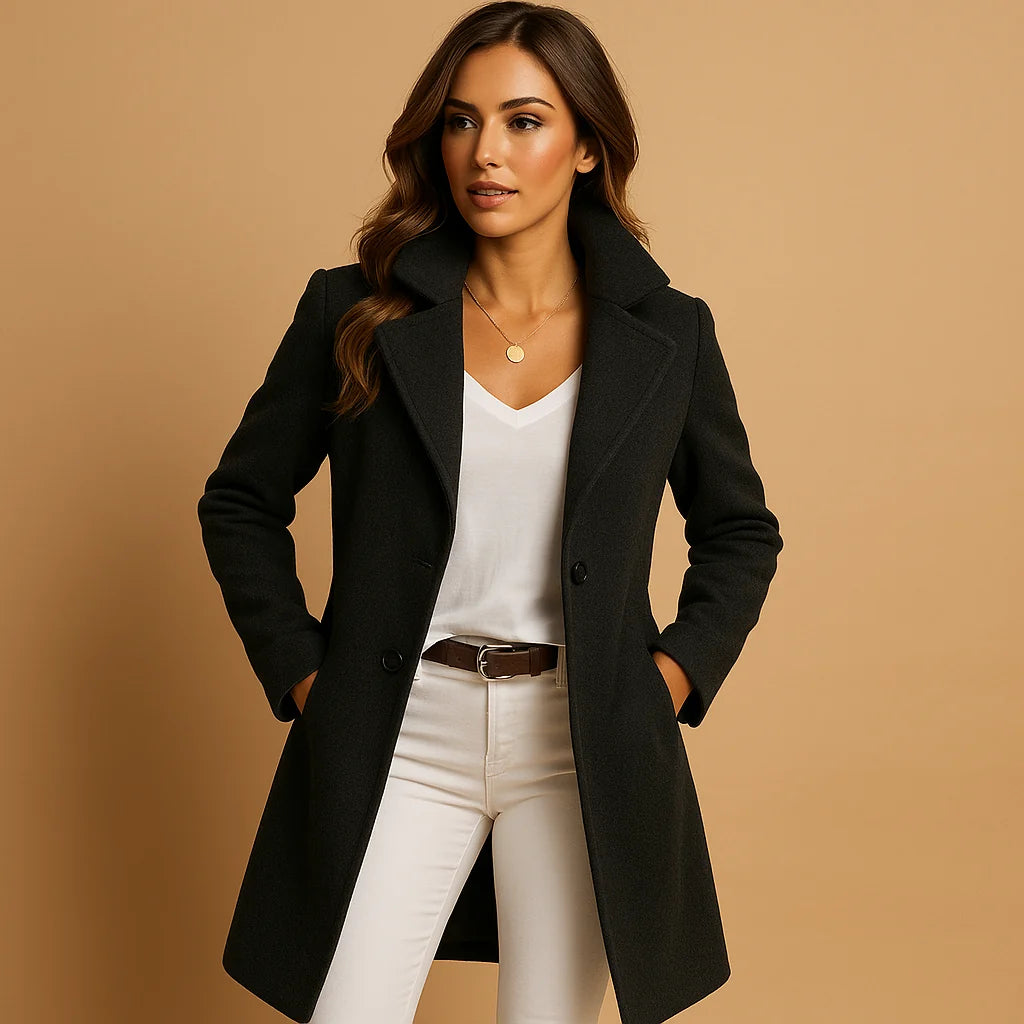 Women's Long Coat Tailored Fit & Breathable