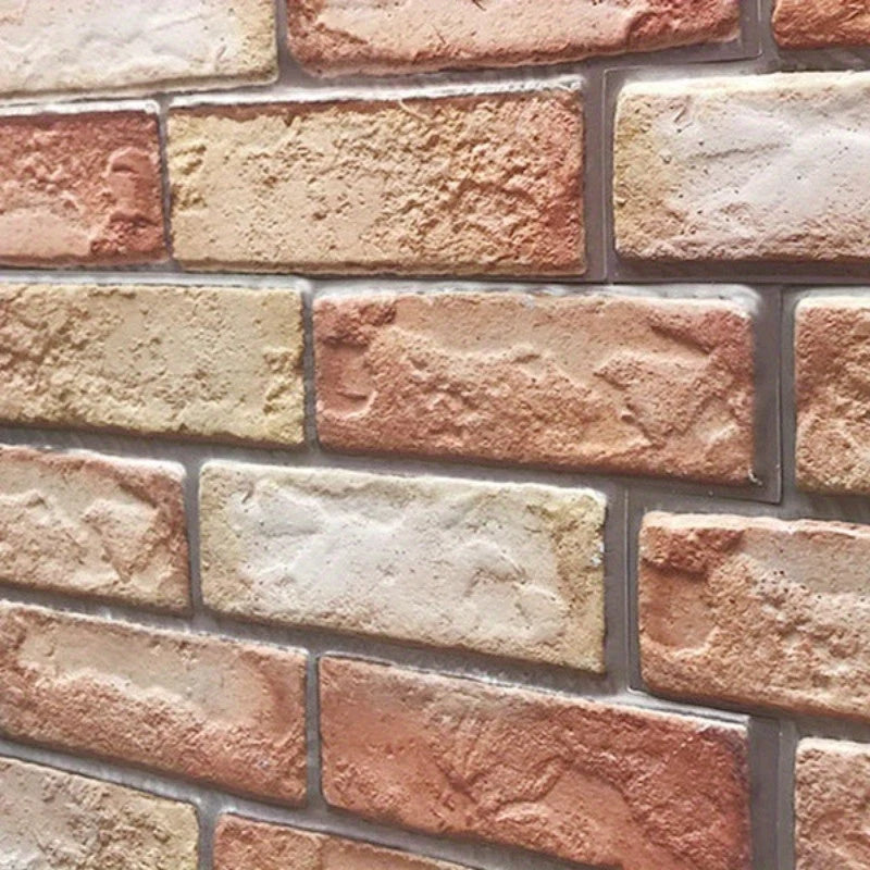 3D Wall Panels Brick & Wood Peel-And-Stick Water-Resistant