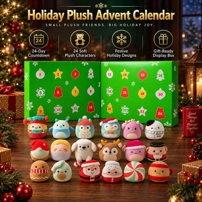 Advent Calendar 24 Collectible Plush Figures