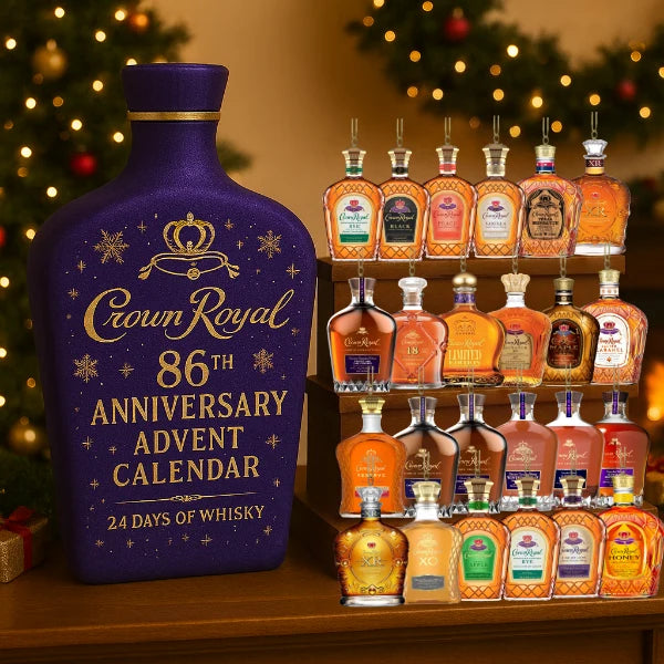 Advent Calendar 24 Decorative Mini Bottles Tree Decoration