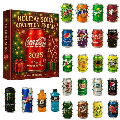 Advent Calendar 24 Decorative Mini Bottles Tree Decoration