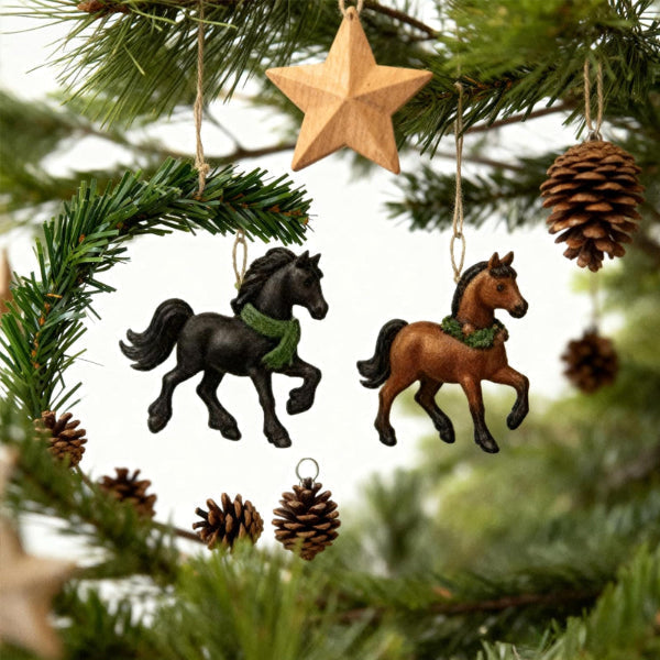 Advent Calendar 24 Hand-Painted Acrylic Ornaments