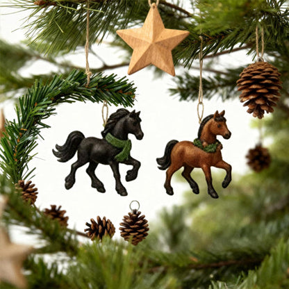 Advent Calendar 24 Hand-Painted Acrylic Ornaments