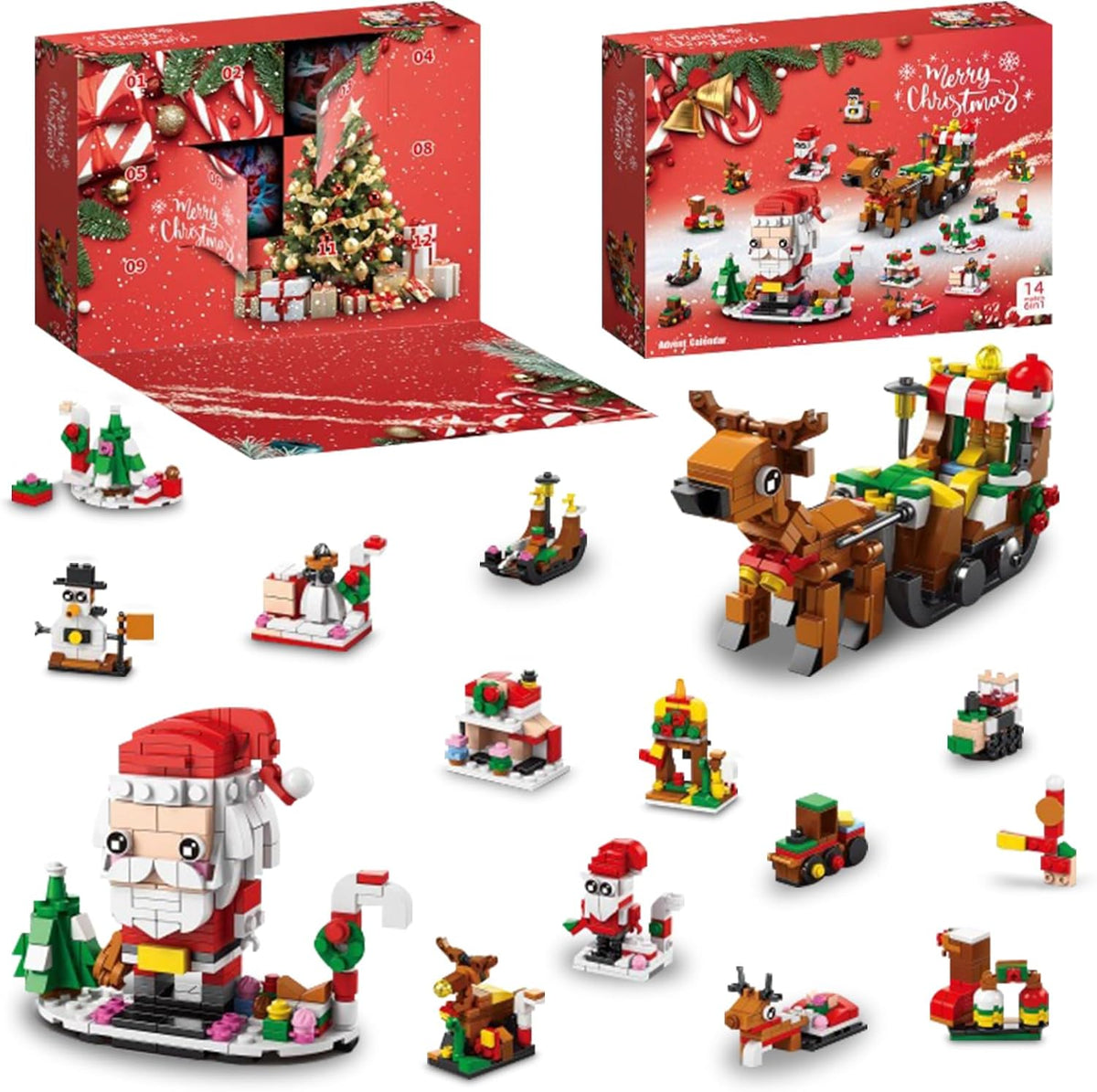 Advent Calendar 24 Mini Building Sets Child-Safe
