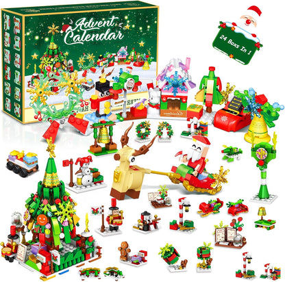 Advent Calendar 24 Mini Building Sets Child-Safe