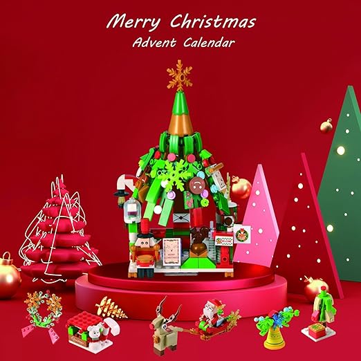 Advent Calendar 24 Mini Building Sets Child-Safe