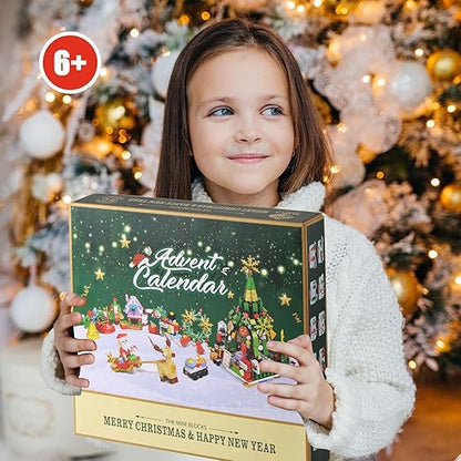 Advent Calendar 24 Mini Building Sets Child-Safe