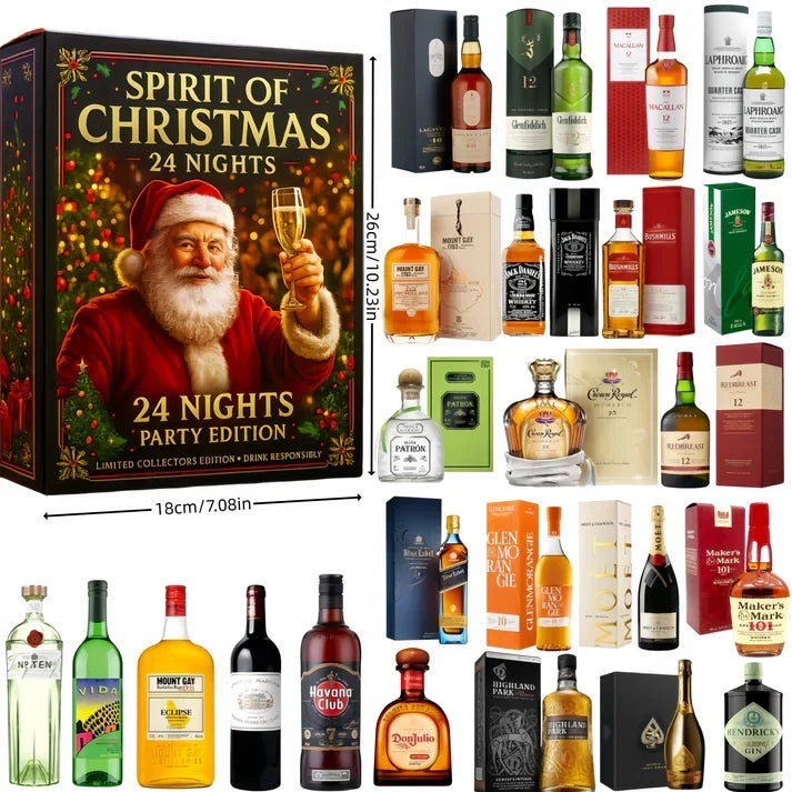Advent Calendar 24 Mini Display Bottles Gift-Ready Box