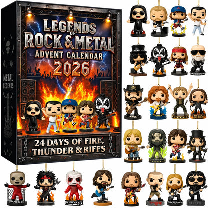 Advent Calendar 24 Mini Rock Figures 3D PVC