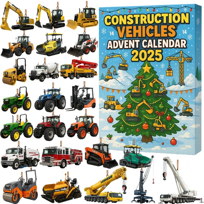 Advent Calendar Construction Vehicles 24 Day Set