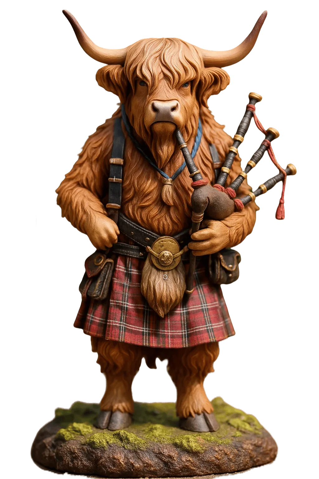 Advent Calendar Highland Cow Figures Set of 24 Resin Figures