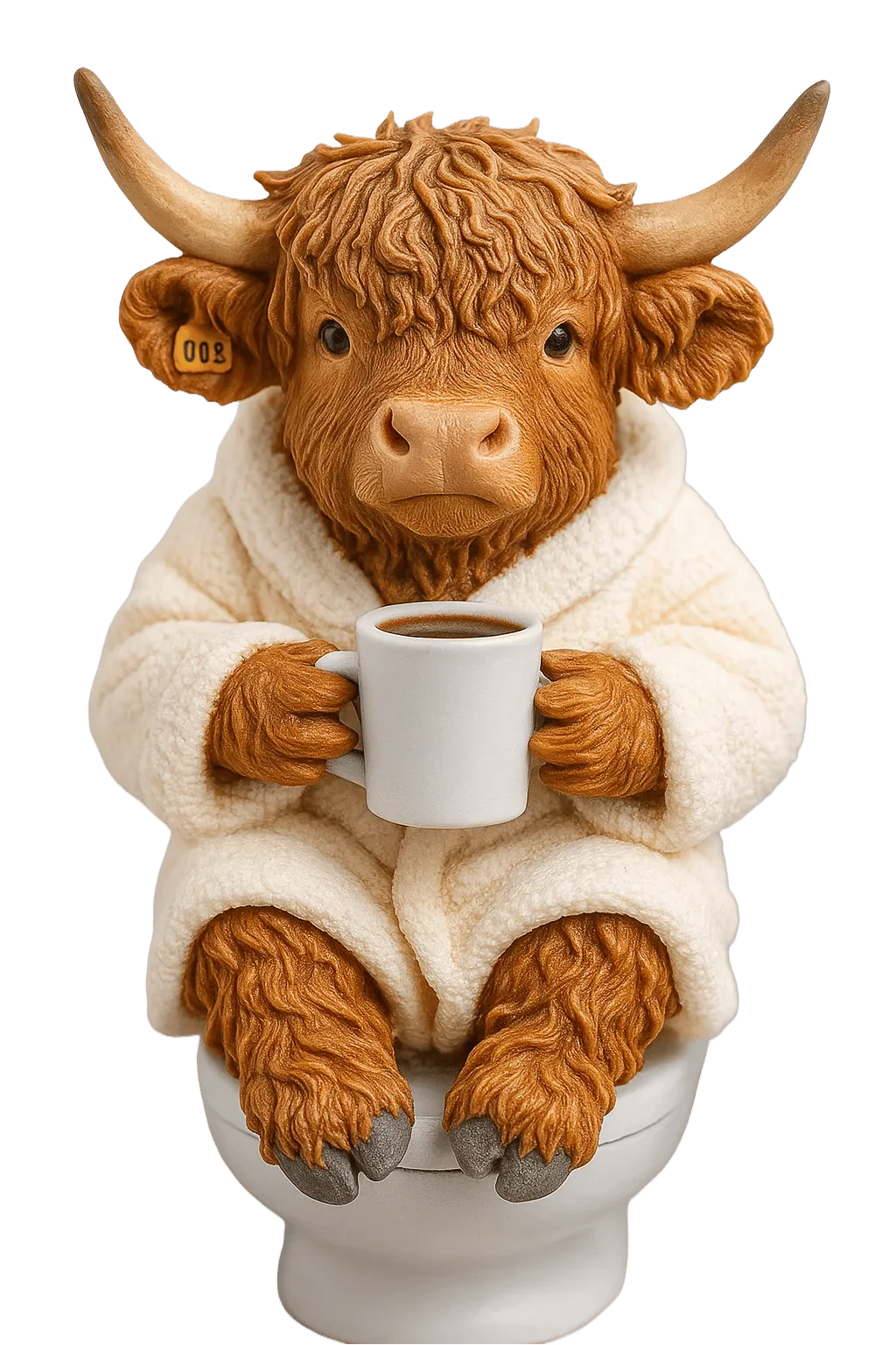 Advent Calendar Highland Cow Figures Set of 24 Resin Figures