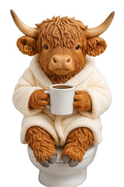 Advent Calendar Highland Cow Figures Set of 24 Resin Figures