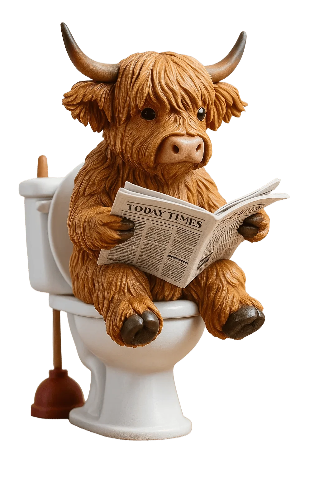 Advent Calendar Highland Cow Figures Set of 24 Resin Figures
