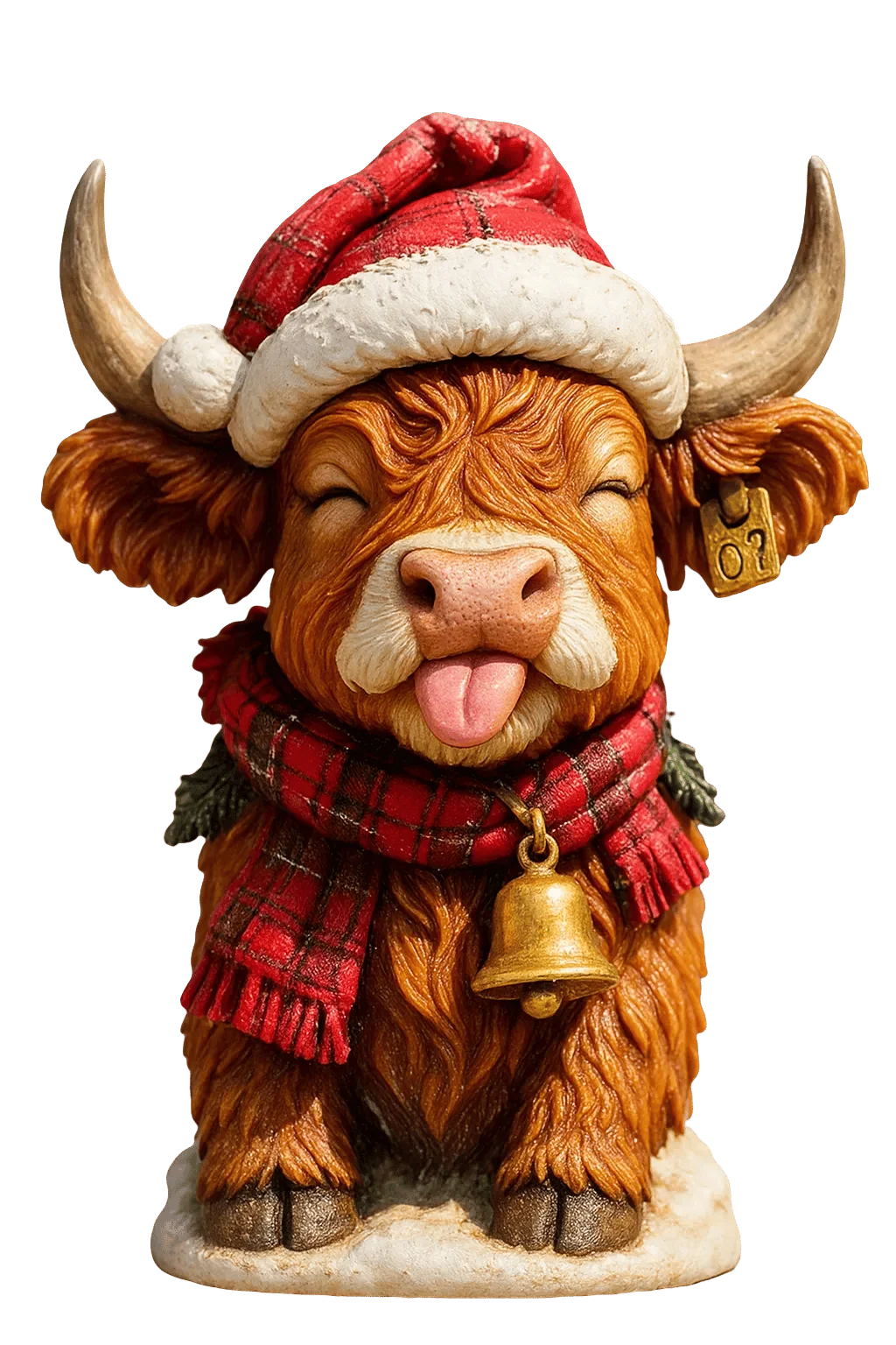 Advent Calendar Highland Cow Figures Set of 24 Resin Figures