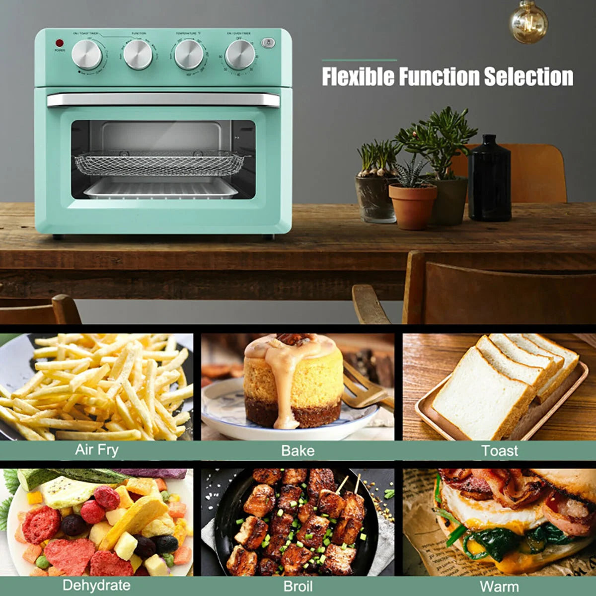 Air Fryer Toaster Oven 19-Quart Convection 7 Functions