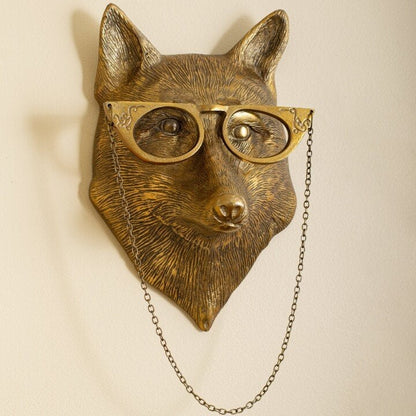 Animal Head Wall Decoration Hand-Painted UV-Resistant Resin