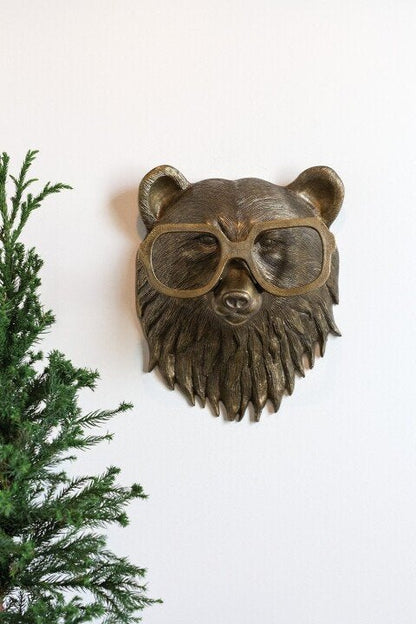 Animal Head Wall Decoration Hand-Painted UV-Resistant Resin