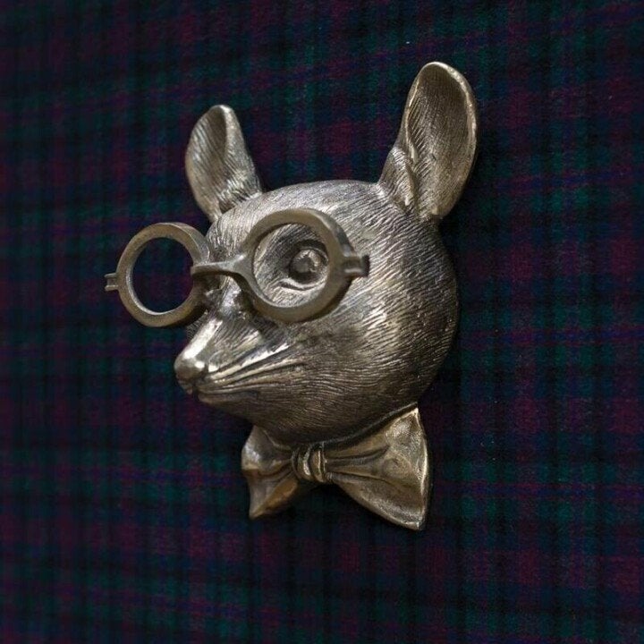 Animal Head Wall Decoration Hand-Painted UV-Resistant Resin