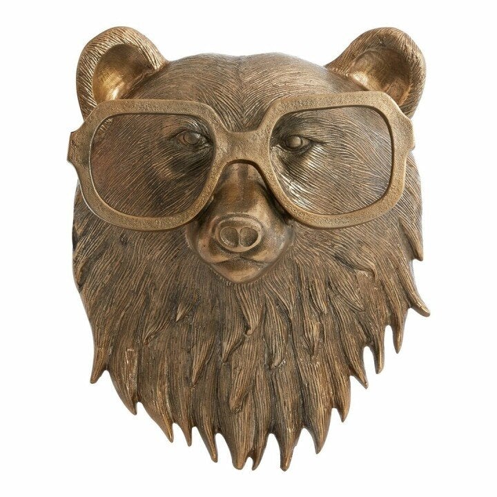 Animal Head Wall Decoration Hand-Painted UV-Resistant Resin