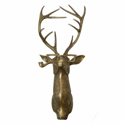 Animal Head Wall Decoration Hand-Painted UV-Resistant Resin