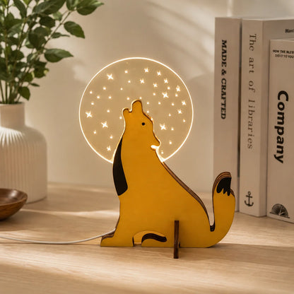 Animal Table Lamp Warm White LED USB Powered