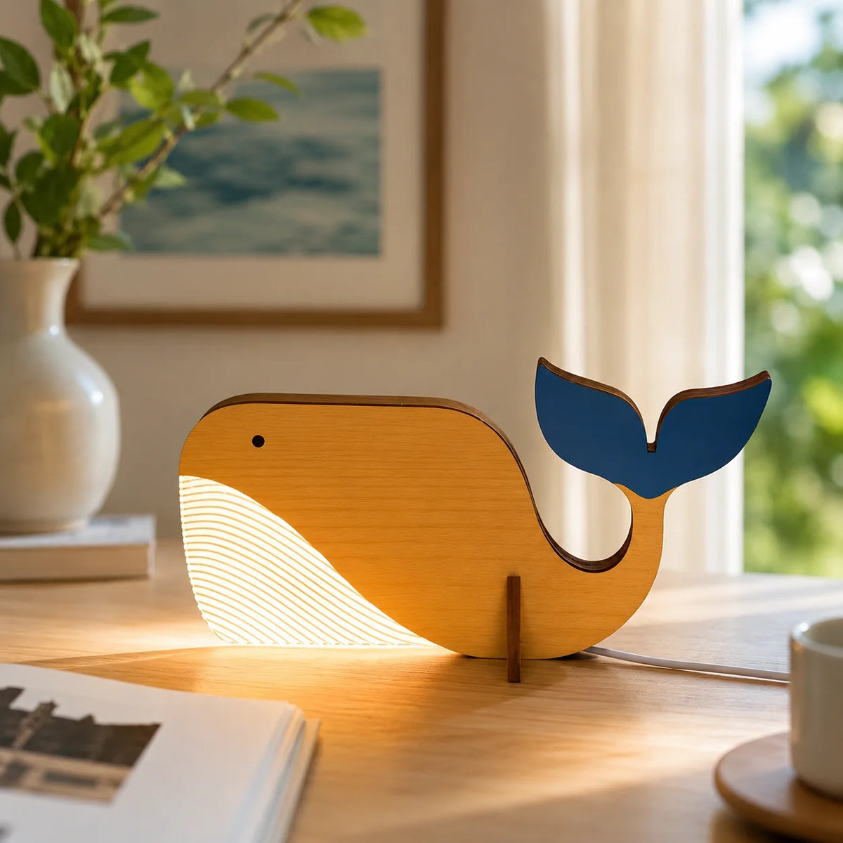 Animal Table Lamp Warm White LED USB Powered