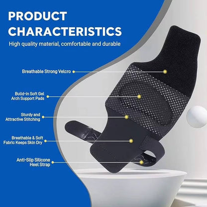 Arch Support Sleeves Adjustable Straps Gel Cushioning