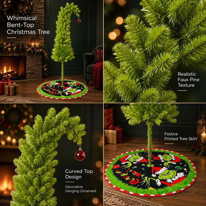 Artificial Christmas Tree Bendable Branches & No-Shed PVC Needles