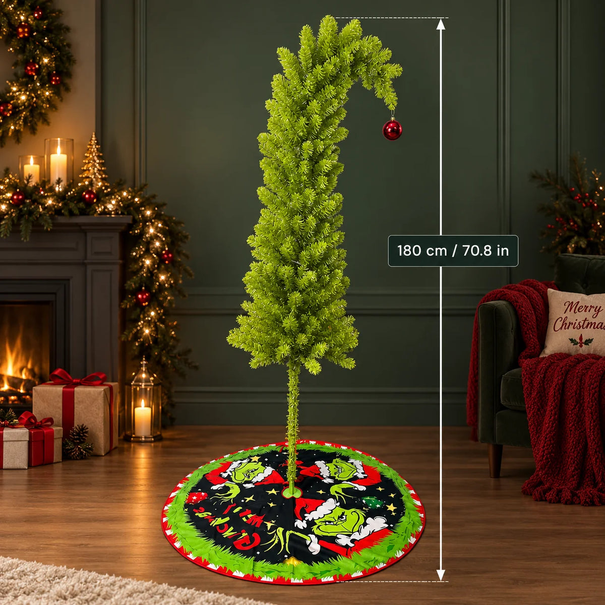 Artificial Christmas Tree Bendable Branches & No-Shed PVC Needles