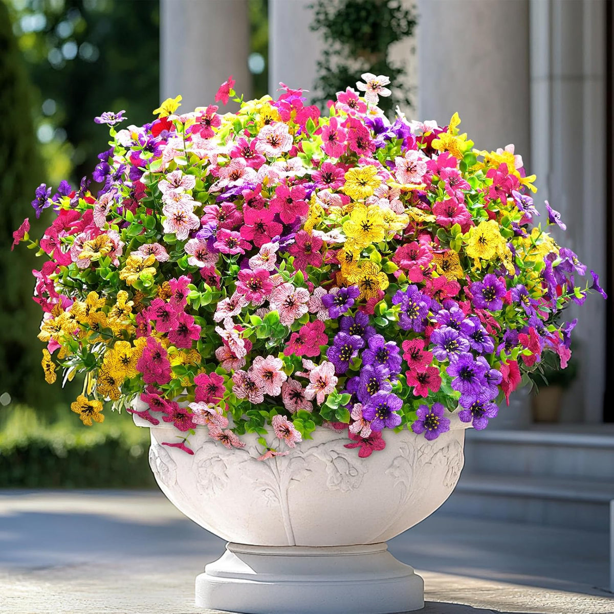 Artificial Flower Set UV-Resistant Realistic Indoor & Outdoor