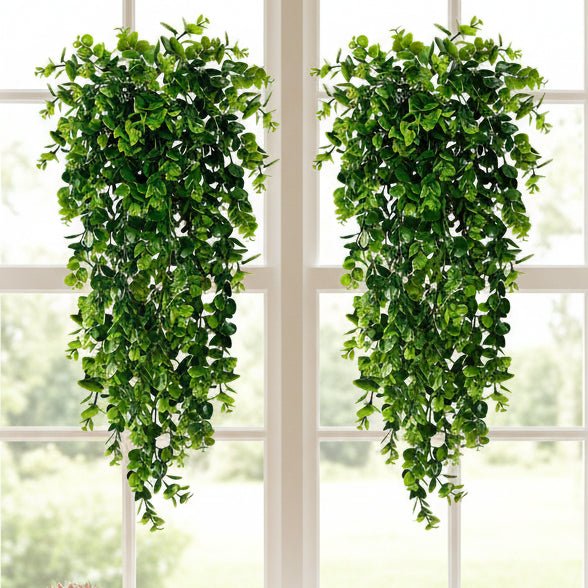 Artificial Hanging Eucalyptus UV-Resistant Set of 2