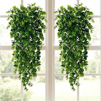 Artificial Hanging Eucalyptus UV-Resistant Set of 2