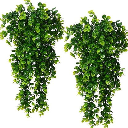Artificial Hanging Eucalyptus UV-Resistant Set of 2