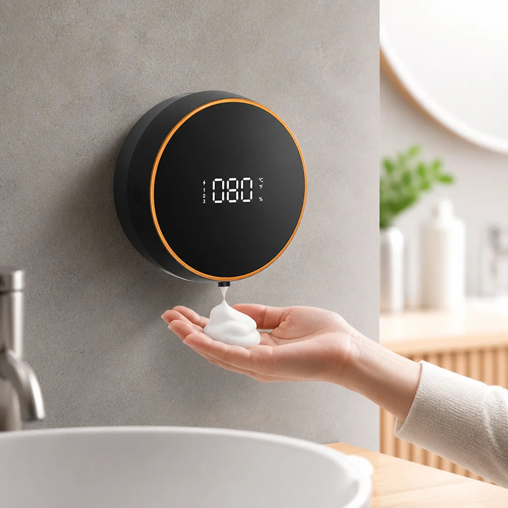 Automatic Soap Dispenser Touchless Foam 300ml USB-C Rechargeable