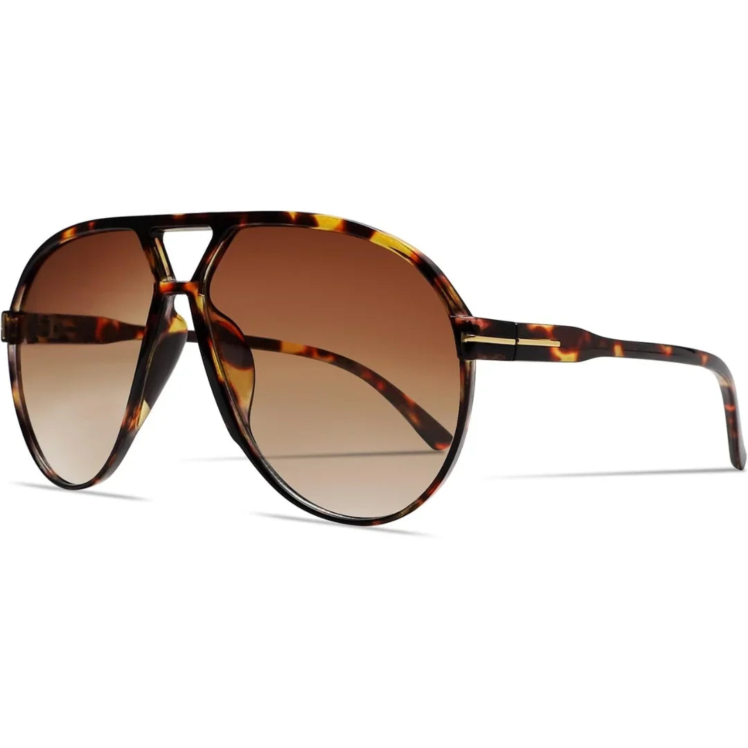 Aviator Sunglasses Oversized Square UV400 Lightweight