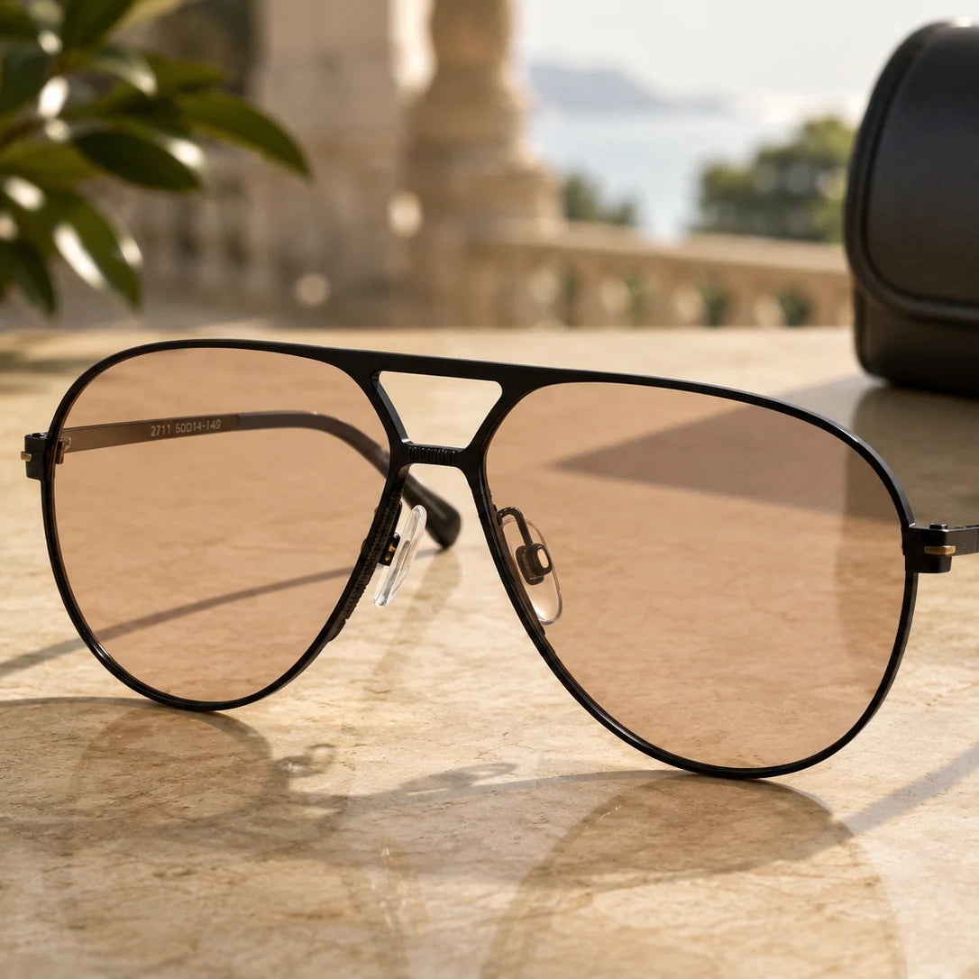 Aviator Sunglasses Oversized Square UV400 Lightweight