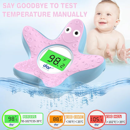 Baby Bath Thermometer Digital 3-Color LED Temperature Alert
