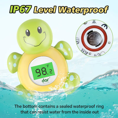 Baby Bath Thermometer Digital 3-Color LED Temperature Alert