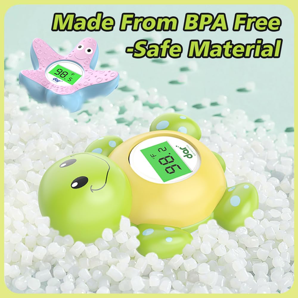 Baby Bath Thermometer Digital 3-Color LED Temperature Alert