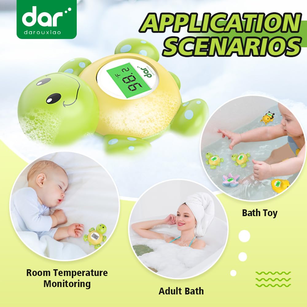Baby Bath Thermometer Digital 3-Color LED Temperature Alert