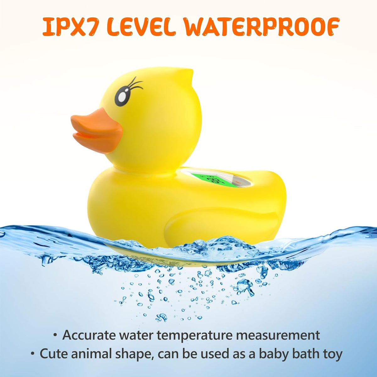 Baby Bath Thermometer Digital 3-Color LED Temperature Alert