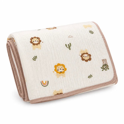 Baby Muslin Blanket 100% Cotton Breathable Vehicle Print
