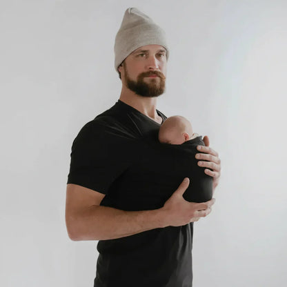 Babywearing T-Shirt Built-In Pouch Stretchy Cotton Machine-Washable
