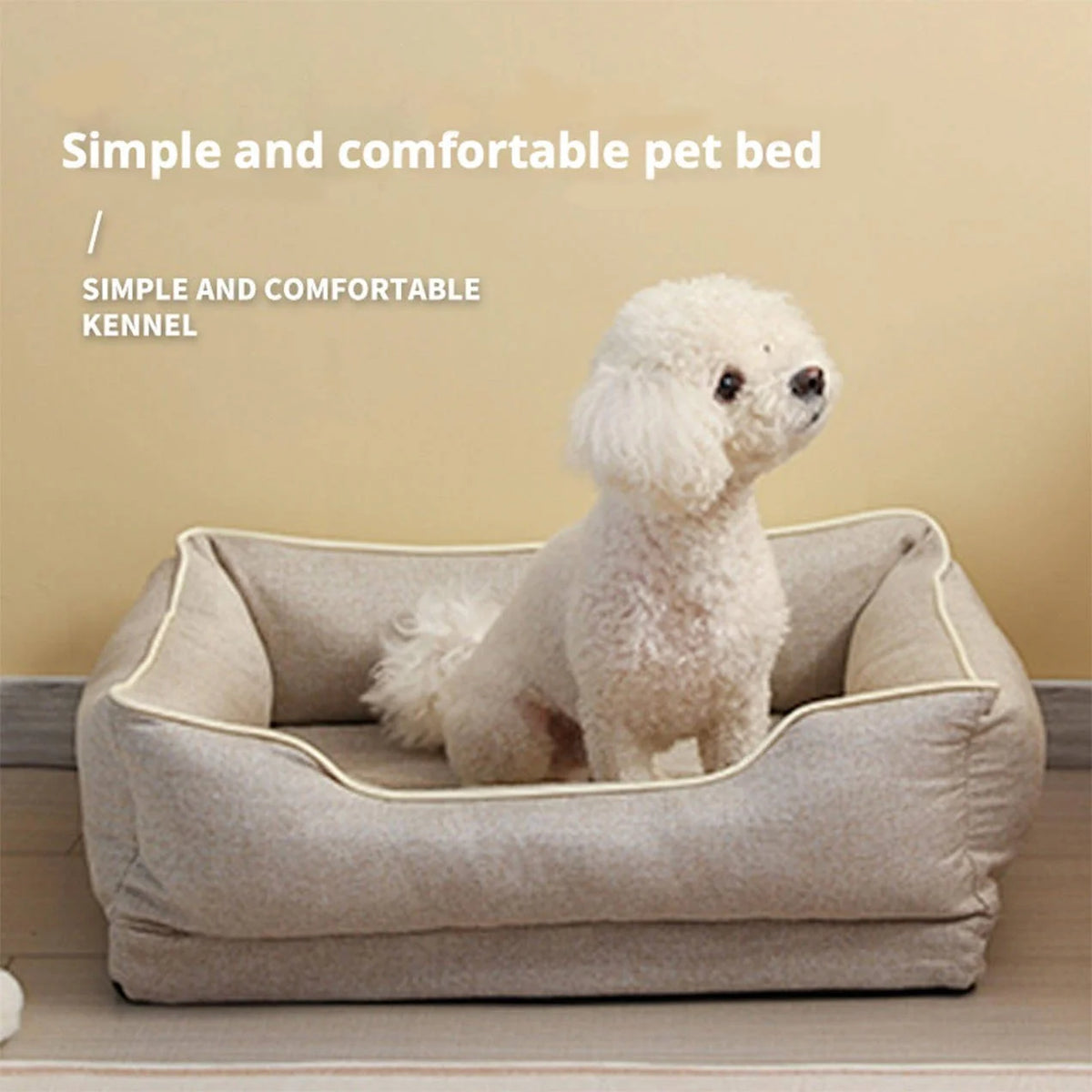 Back Seat Dog Bed Orthopedic Non-Slip Bamboo Cover