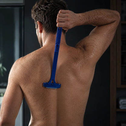 Back Shaver Folding Extra-Long Handle Dual Stainless Steel Blades